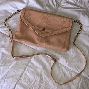 Blush/nude Jessica Simpson clutch / crossbody purse